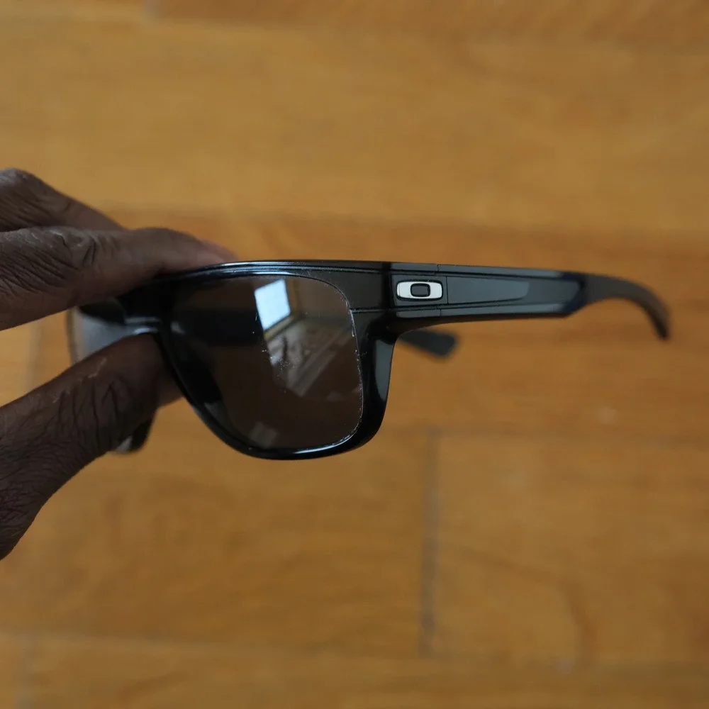 Oakley Sunglasses Mens Black Square Flat Top Sport Streetwear OS